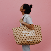sac cabas XL Atelier Wagram Bonjour l'amour motif cœurs