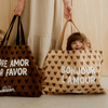 sac cabas XL Atelier Wagram Bonjour l'amour motif cœurs