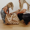 sac cabas XL Atelier Wagram Bonjour l'amour motif cœurs