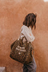 cabas leopard femme grand sac xl coeur sauvage sac weekend maman sac tendance leopard