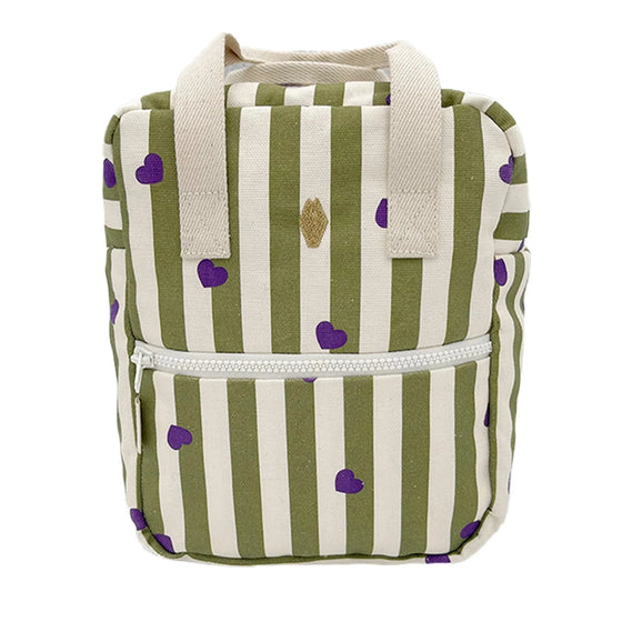 Ce sac à dos Noé absolument trop craquant de la marque&nbsp;Milinane&nbsp;est parfait pour que votre mini puisse y glisser sa gourde, sa boite à gouter, son jouet préféré et même plus !