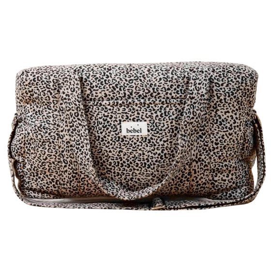 sac à langer 24/48h léopard effet lin Léo Beige Bebel