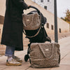 sac à langer 24/48h léopard effet lin Léo Beige Bebel