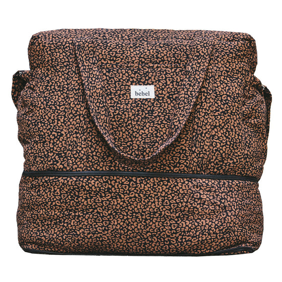 Sac à langer 24/48h léopard noir Bebel.