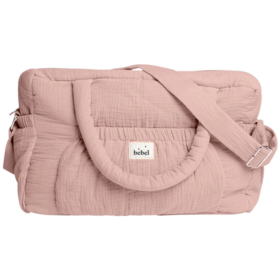 Sac à langer Comme un Bonbon vieux rose en gaze de coton - Bebel