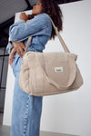 sac à langer Middle effet lin kaki Bebel