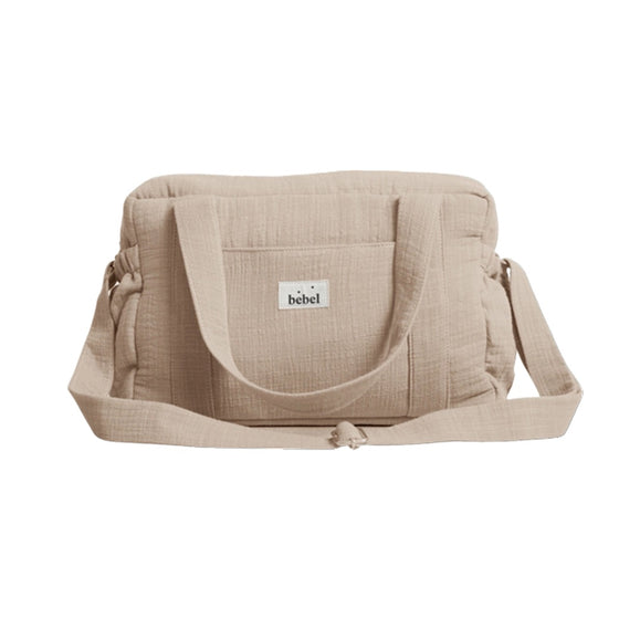 sac à langer Middle effet lin beige Bebel