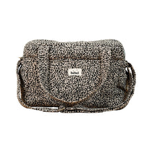  Sac à langer Bebel Middle léopard beige avec anses en tissu