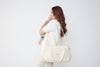 sac à langer Middle effet lin beige Bebel