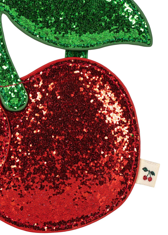 Sac porte-monnaie enfant cerise pailleté Konges Slojd – Ma Biche concept store