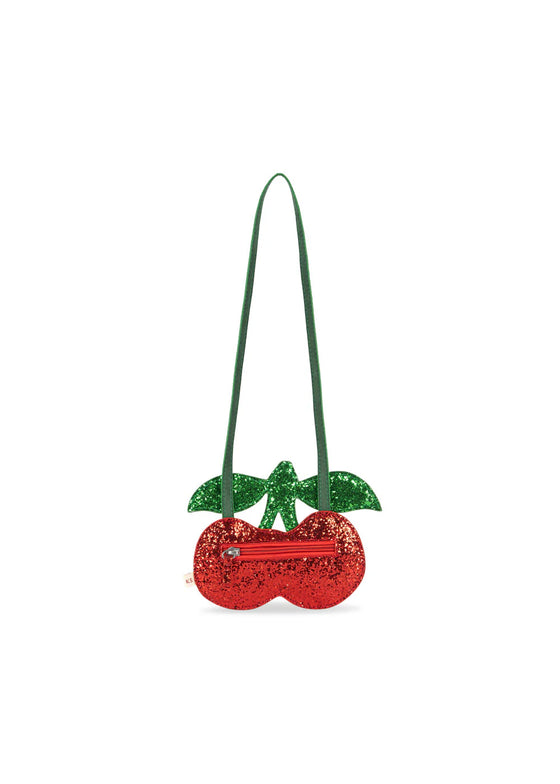 Sac porte-monnaie enfant cerise pailleté Konges Slojd – Ma Biche concept store