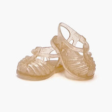  Sandales de plage crêpe pailletée pour poupée 34 cm – chaussures d'été compatibles Minikane.