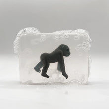  Savon transparent pour enfant avec figurine gorille surprise à l’intérieur