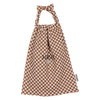 Serviette de cantine en gaze de coton motif damier - Atelier Wagram