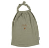 Serviette de cantine en gaze de coton olive - Atelier Wagram