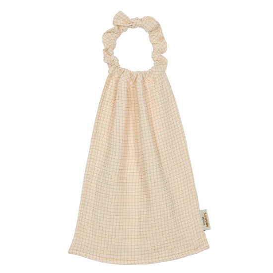 Serviette de cantine en gaze petits carreaux Atelier Wagram personnalisable.