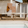 serviette microfibres personnalisable Atelier Wagram noisette