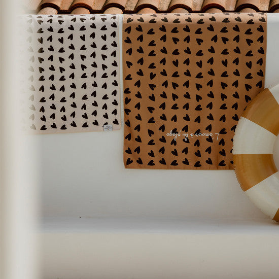 serviette microfibres personnalisable Atelier Wagram noisette