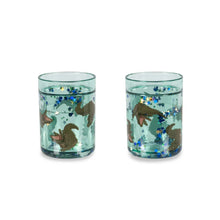  Set de 2 gobelets enfant pailletés verts avec crocodiles et étoiles Konges Slojd