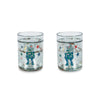 Set gobelets enfant paillettes robot Konges Sløjd bleu