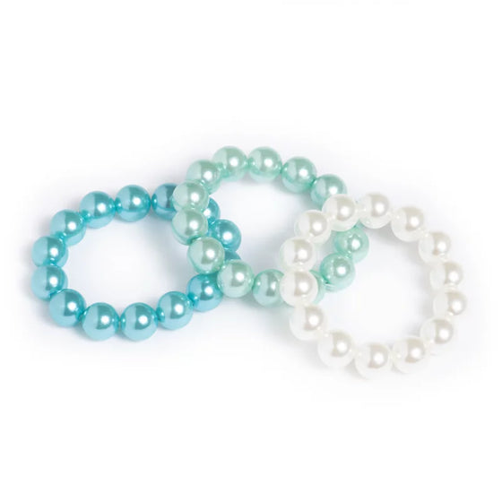 Set de 3 bracelets en perles bleu, Ratatam.