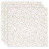 Lot de 3 langes en gaze de coton 70x70 cm Jollein motif fleuri Bloomy – doux et respirants pour bébé
