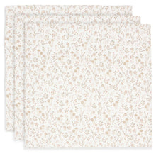  Lot de 3 langes en gaze de coton 70x70 cm Jollein motif fleuri Bloomy – doux et respirants pour bébé