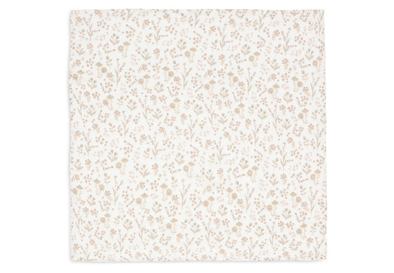 Lot de 3 langes en gaze de coton 70x70 cm Jollein motif fleuri Bloomy – doux et respirants pour bébé