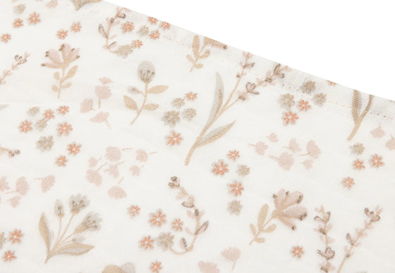 Lot de 3 langes en gaze de coton 70x70 cm Jollein motif fleuri Bloomy – doux et respirants pour bébé