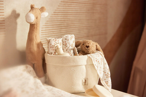 Lot de 3 langes en gaze de coton 70x70 cm Jollein motif fleuri Bloomy – doux et respirants pour bébé