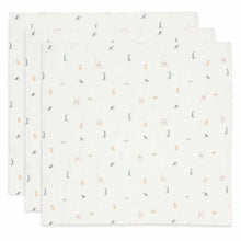  Lot de 3 langes en gaze de coton 70x70 cm Jollein motif Jungle Jambo – doux et respirants pour bébé