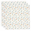Lot de 3 langes en gaze de coton 70x70 cm Jollein motif Roarsome dinosaures – doux et pratiques pour bébé