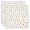 Lot de 3 langes en gaze de coton 70x70 cm Jollein motif Tiny Park – doux et pratiques pour bébé