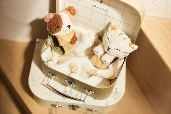 Lot de 3 langes en gaze de coton 70x70 cm Jollein motif Tiny Park – doux et pratiques pour bébé