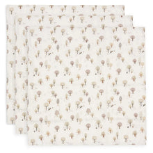  Lot de 3 langes en gaze de coton 70x70 cm Jollein motif Tiny Park – doux et pratiques pour bébé