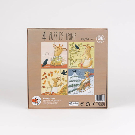 Set de 4 puzzles évolutifs Léonie Egmont Toys pour enfants dès 2 ans
