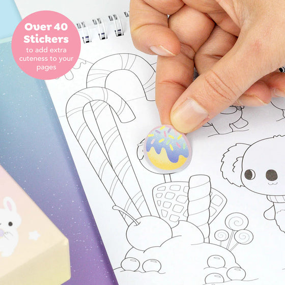 Set de coloriage pastel Kawaii Café Tiger Tribe pour enfants – Ma Biche concept store