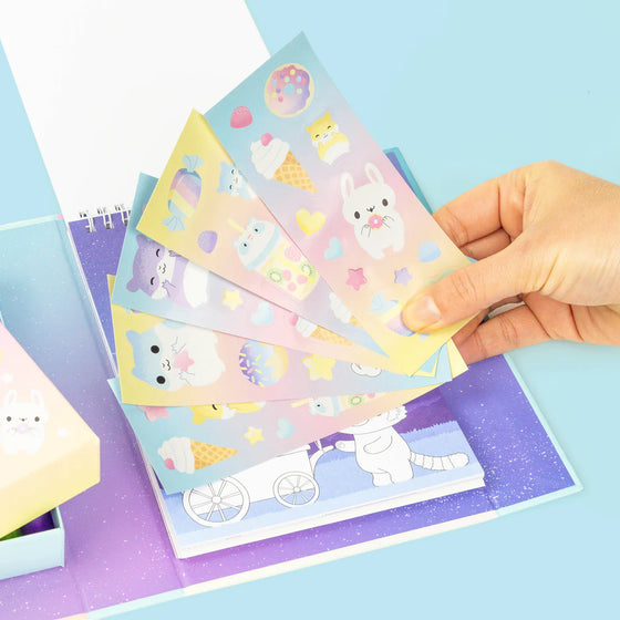 Set de coloriage pastel Kawaii Café Tiger Tribe pour enfants – Ma Biche concept store