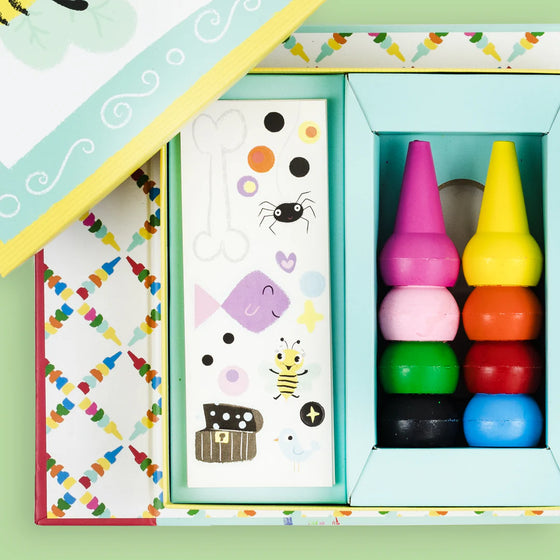 Set de crayons de coloriage animaux Tiger Tribe pour enfants dès 2 ans