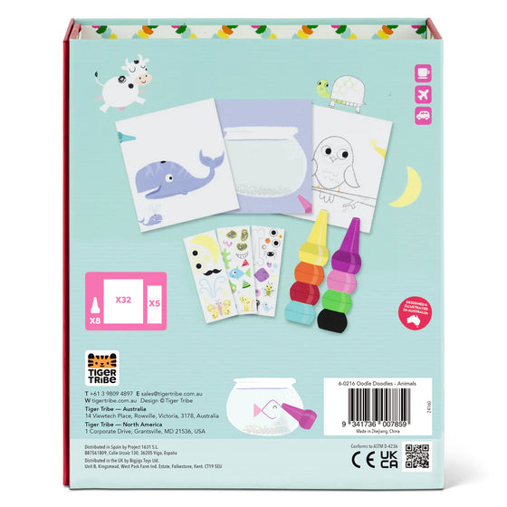 Set de crayons de coloriage animaux Tiger Tribe pour enfants dès 2 ans