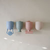 Set de jouets de bain en silicone Mushie 4 pièces pastel pour bébé