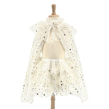  Set déguisement Loane ivoire enfant Labay – cape et tutu étoilés pour princesse ou fée