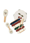 Set instruments musique enfant Cherry Konges Sløjd avec valisette, tambourin, xylophone et maracas