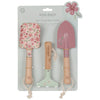 Set de 3 outils de jardinage pour enfant Little Dutch – pelle, bêche et râteau à fleurs