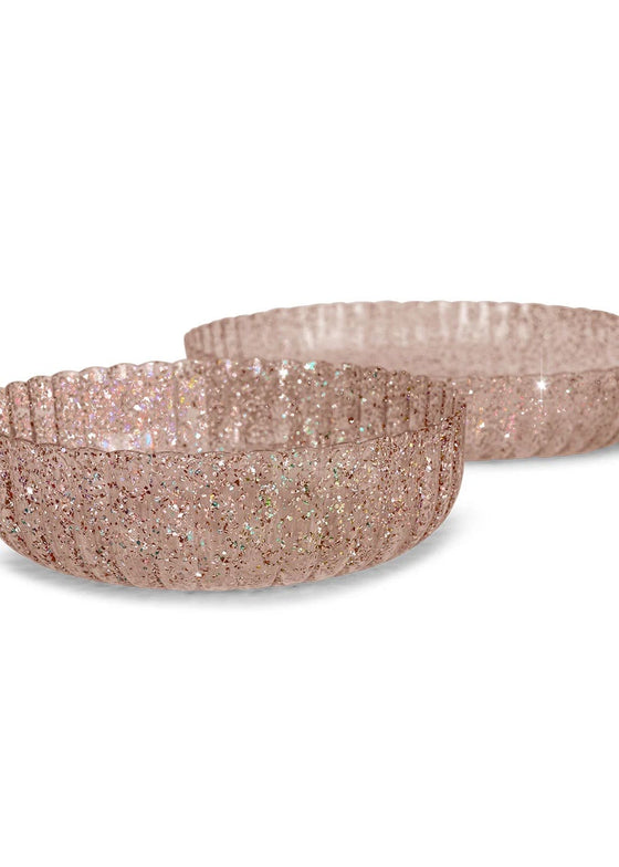 set de repas glitter sparkling blush, konges slojd. 