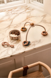 Set repas bébé silicone Vivi Wild Child Rosey Liewood lapins rose