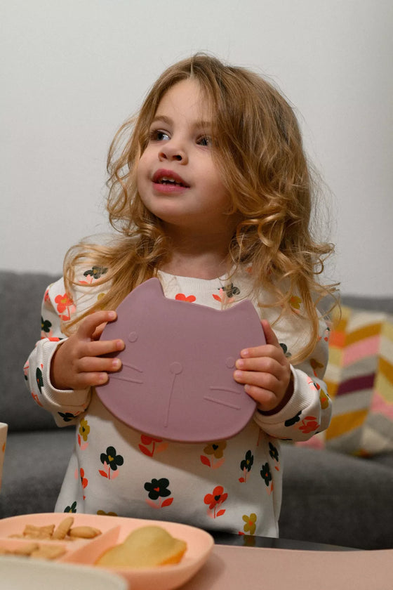 Set repas bébé Tiny Bits Madarine The Cotton Cloud avec assiette, bol, gobelet et cuillère
