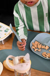 Set repas bébé Tiny Bits Wasabi The Cotton Cloud avec assiette, bol, gobelet et cuillère