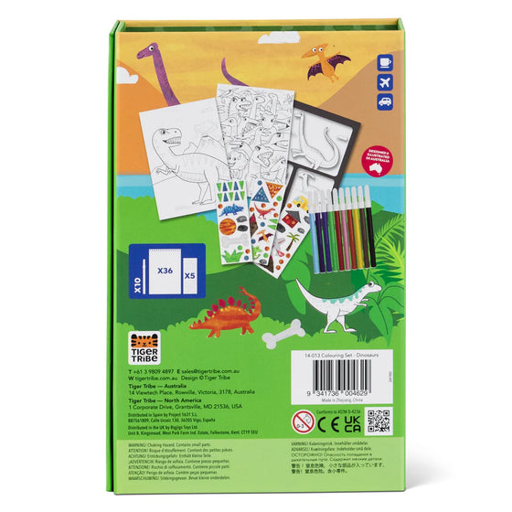 Set de coloriage dinosaures Tiger Tribe kit créatif enfants