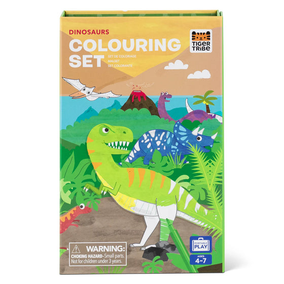 Set de coloriage dinosaures Tiger Tribe kit créatif enfants